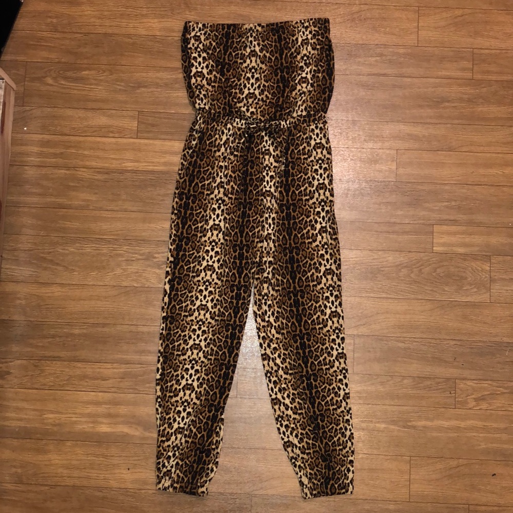 Leopard Jumpsuit Romper